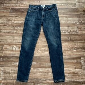 Agolde Straight Leg Whisked Dark Blue Denim Jeans SZ 28